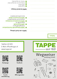 TAPPE Wegweiser Stadt